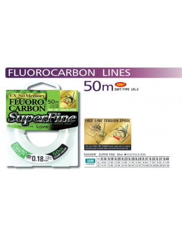 Sasame Super fine fluorokarbon 50m